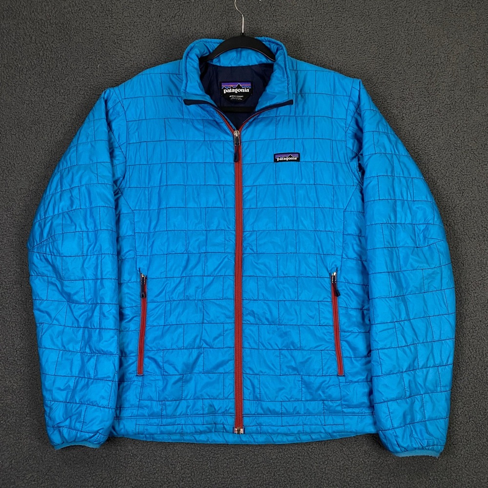Patagonia Nano Puff Jacket Mens Medium Blue Insulated Puffer 84212